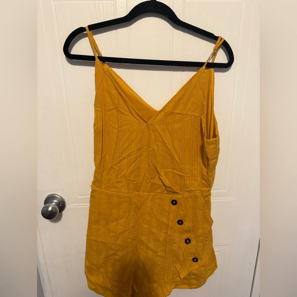 Elegant Yellow Women’s Romper